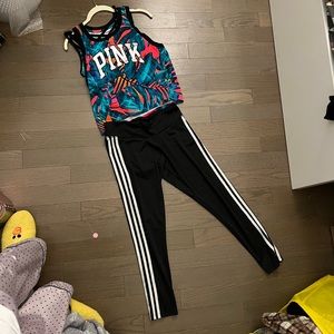 gym suit top + bra+legging combo